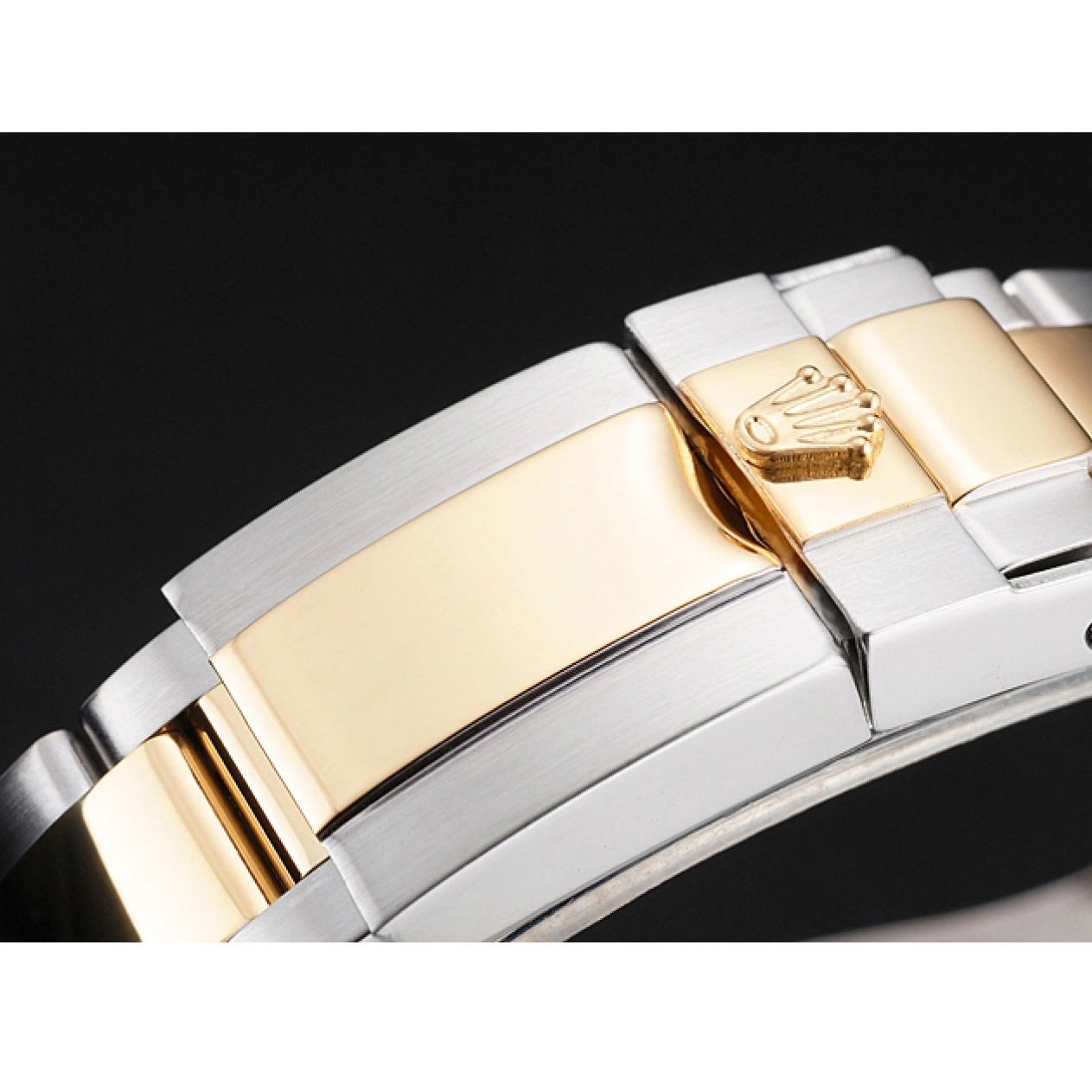 Rolex aaa copy Steel Bezel Yacht-Master Two Rolex Gold Gray Tone Case Swiss Dial Stainless Dial 0801